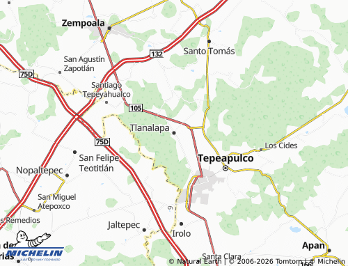 MICHELIN Tlanalapa map - ViaMichelin