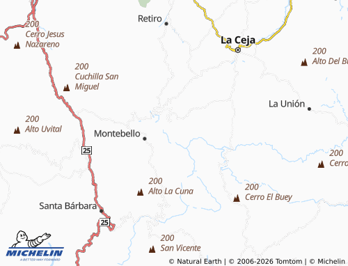MICHELIN La Miel map - ViaMichelin
