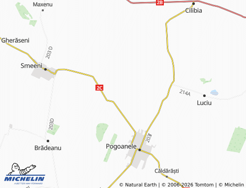 Mappa MICHELIN Udați-Lucieni - ViaMichelin