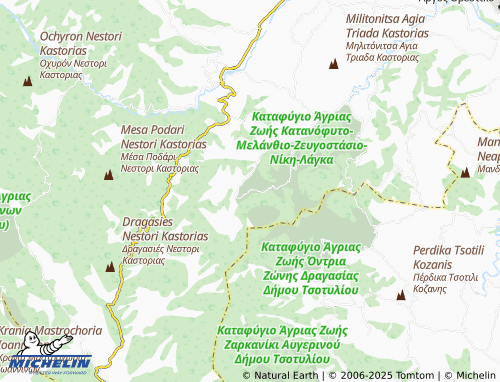 MICHELIN Vrachos map - ViaMichelin