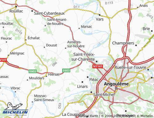 MICHELIN Les Plats map - ViaMichelin