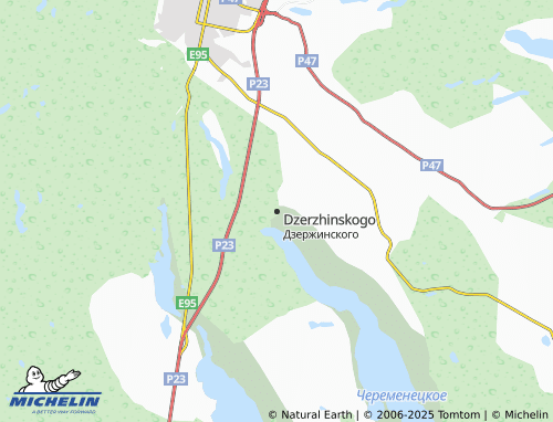 MICHELIN Dzerzhinskogo map - ViaMichelin