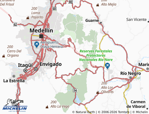 Carte MICHELIN El Llano SE - ViaMichelin
