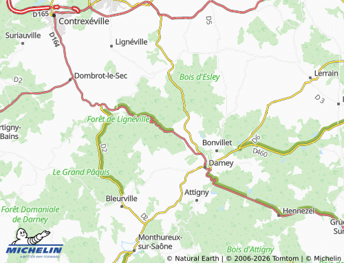 Mappa MICHELIN Relanges - ViaMichelin