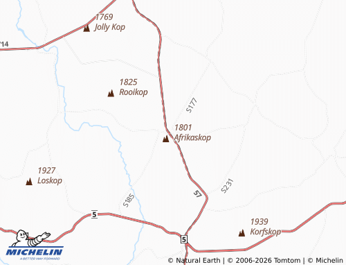 Mapa MICHELIN Afrikaskop - ViaMichelin