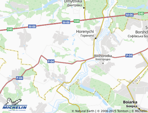 MICHELIN-Landkarte Horbovychi - ViaMichelin