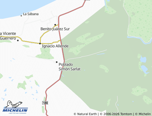 Mapa MICHELIN San José de Simón Sarlat - ViaMichelin