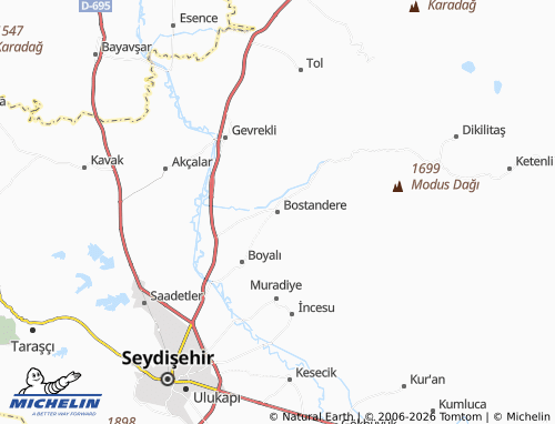 Mappa MICHELIN Bostandere - ViaMichelin