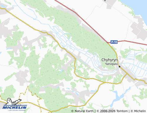 Mapa MICHELIN Subotiv - ViaMichelin