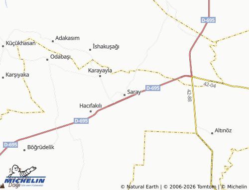 MICHELIN Saray map - ViaMichelin