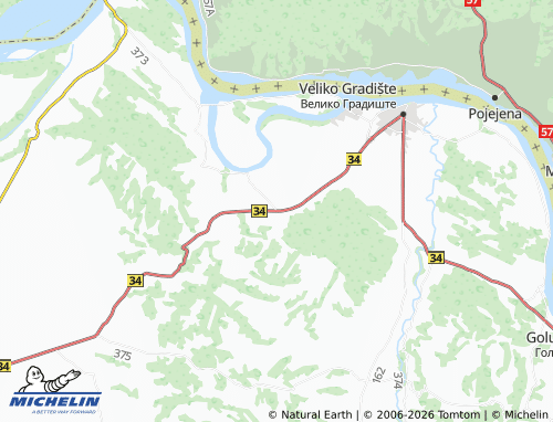 Mapa MICHELIN Topolovnik - ViaMichelin