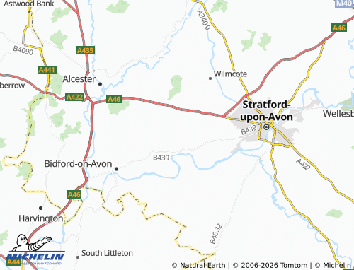 Carte MICHELIN Binton - ViaMichelin