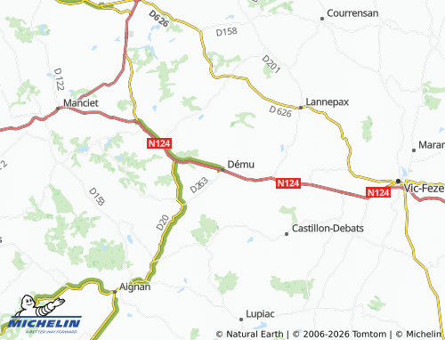 Mappa MICHELIN Dému - ViaMichelin