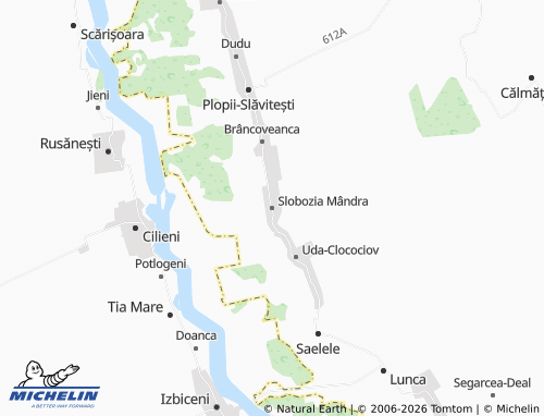 Mappa MICHELIN Slobozia Mândra - ViaMichelin