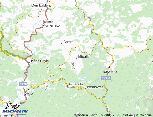 Carte MICHELIN Mioglia - ViaMichelin