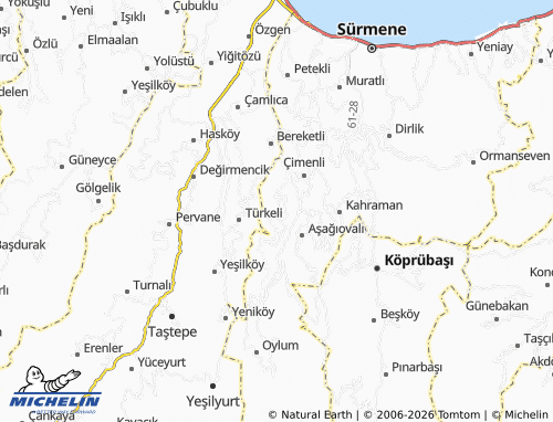 Mappa MICHELIN Armutlu - ViaMichelin