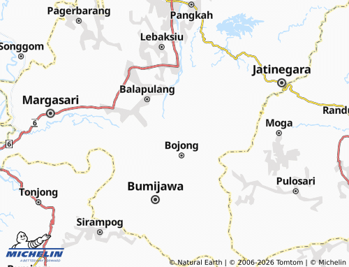 MICHELIN Karangjambu map - ViaMichelin