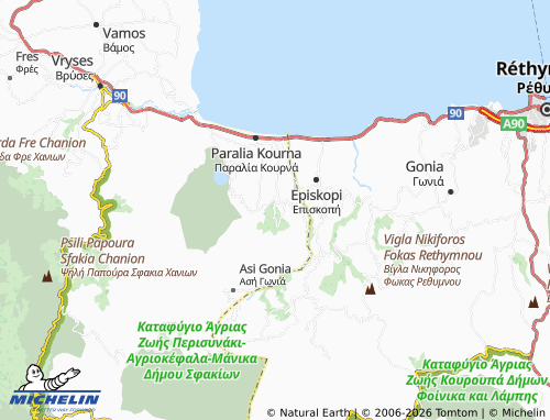Mappa MICHELIN Kastellos - ViaMichelin