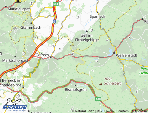 MICHELIN Kornbach map - ViaMichelin
