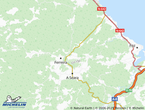 MICHELIN Budián (Santa Eulalia) map - ViaMichelin