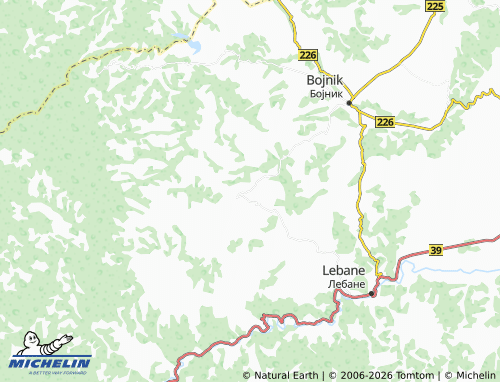 Mapa MICHELIN Mijajlica - ViaMichelin