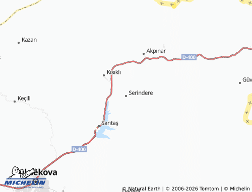 MICHELIN Serindere map - ViaMichelin