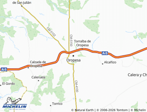 MICHELIN Oropesa map - ViaMichelin