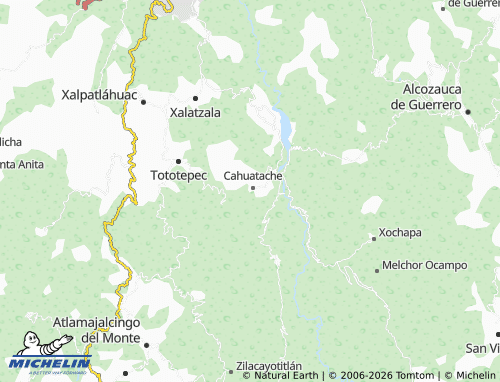MICHELIN Cahuatache Centro map - ViaMichelin