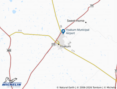 Mapa MICHELIN Yoakum - ViaMichelin