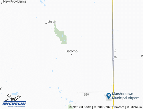 Mapa MICHELIN Liscomb - ViaMichelin