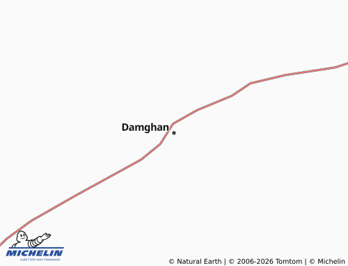 Kaart MICHELIN Damghan - ViaMichelin