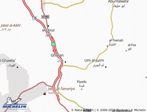 MICHELIN-Landkarte Asfan - ViaMichelin