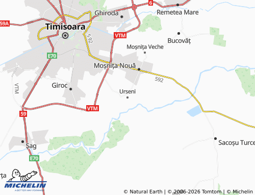 Mappa MICHELIN Urseni - ViaMichelin
