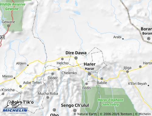 MICHELIN-Landkarte Dire Dawa - ViaMichelin