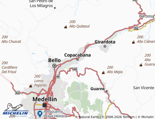 Mapa MICHELIN Copacabana - ViaMichelin
