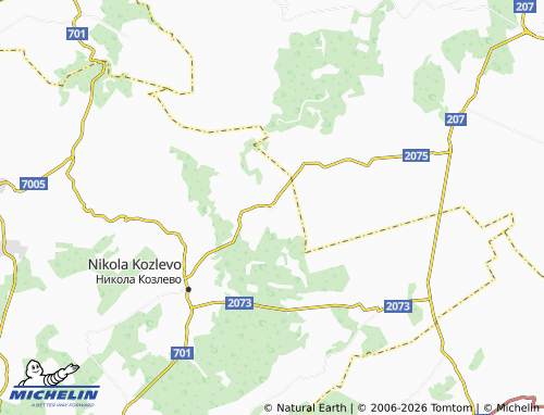 MICHELIN-Landkarte Tsani Ginchevo - ViaMichelin
