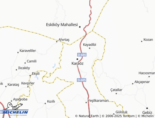MICHELIN Karaöz map - ViaMichelin
