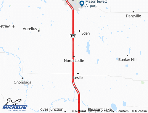 Mapa MICHELIN North Leslie - ViaMichelin