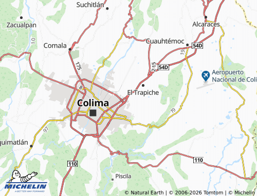 MICHELIN El Mirador de Colima map - ViaMichelin
