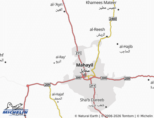 MICHELIN-Landkarte al-Naseem - ViaMichelin