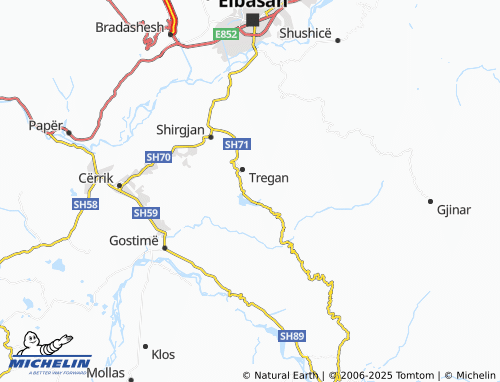 MICHELIN Kyçyk map - ViaMichelin