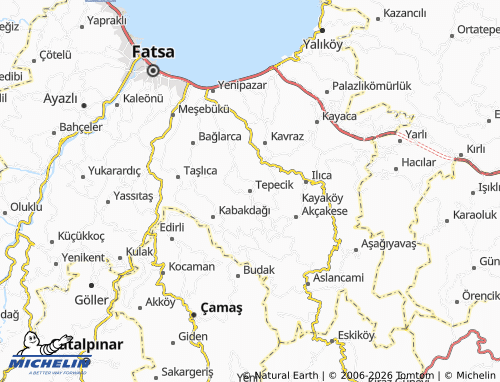 MICHELIN Tepecik map - ViaMichelin