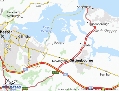 MICHELIN Lower Halstow map - ViaMichelin