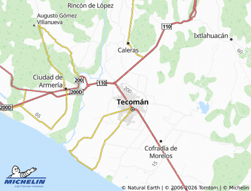 Mapa MICHELIN General Manuel Álvarez - ViaMichelin