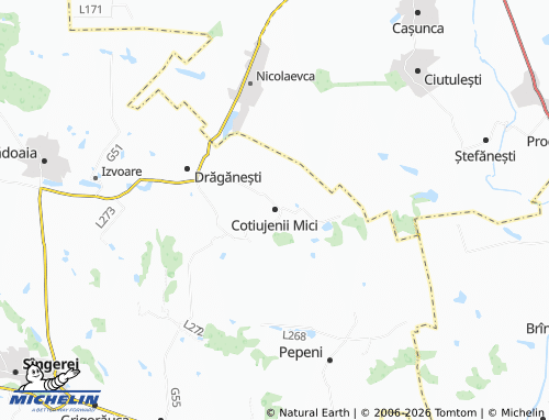 Mappa MICHELIN Cotiujenii Mici - ViaMichelin