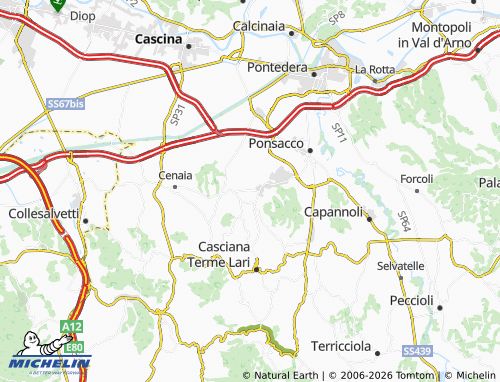 Mapa MICHELIN Perignano - ViaMichelin