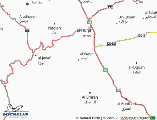 MICHELIN-Landkarte al-Wasat - ViaMichelin