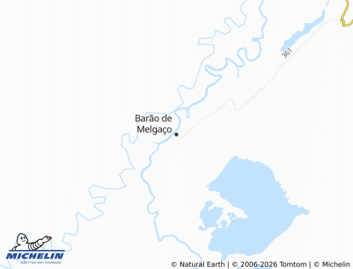 Carte MICHELIN Barão de Melgaço - ViaMichelin