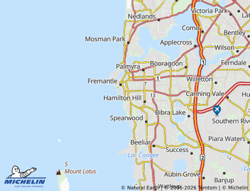 Mappa MICHELIN South Fremantle - ViaMichelin