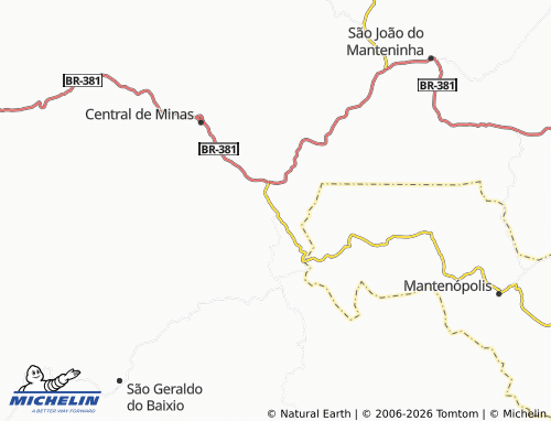 MICHELIN Floresta map - ViaMichelin